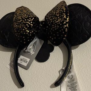 Disney Parks Black and Gold 50th Anniversary Ears